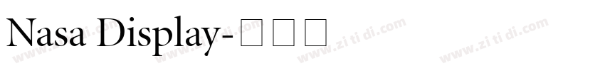 Nasa Display字体转换